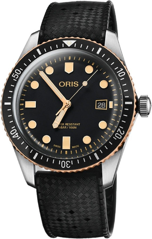 Oris Divers Sixty-Five Black Dial Men's Watch 73377204354RS