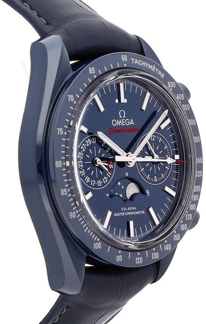 Omega Speedmaster Moonwatch Ceramic Blue Dial Men's Watch 304.93.44.52.03.001