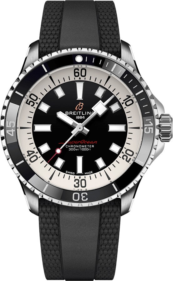 Breitling Superocean Automatic 42 Black Men's Diving Watch A17375211B1S1