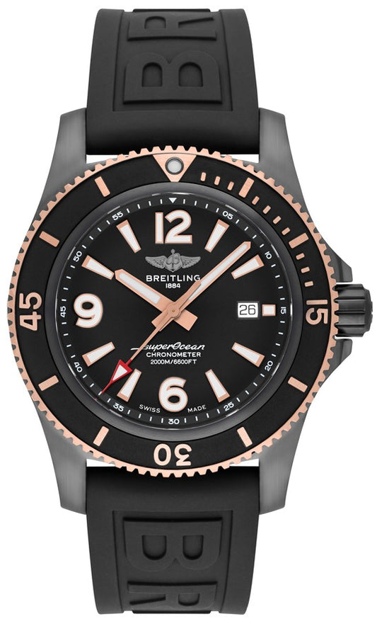 Breitling Superocean Automatic 46 Black Steel Men's Watch U17368221B1S1