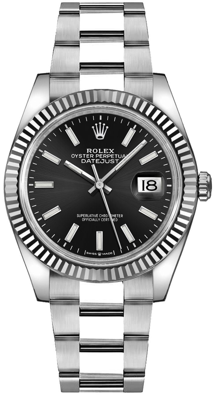 Rolex Datejust 36 Black Index Oyster Bracelet Unisex Watch 126234-0016