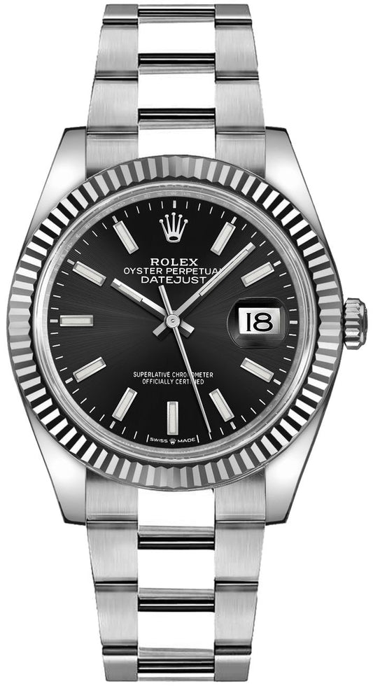 Rolex Datejust 36 Black Index Oyster Bracelet Unisex Watch 126234-0016