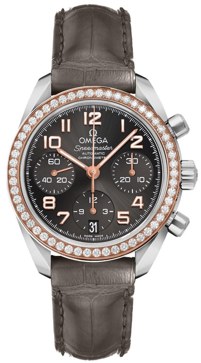 Omega Speedmaster Chronograph Diamond Women's Watch 324.28.38.40.06.001