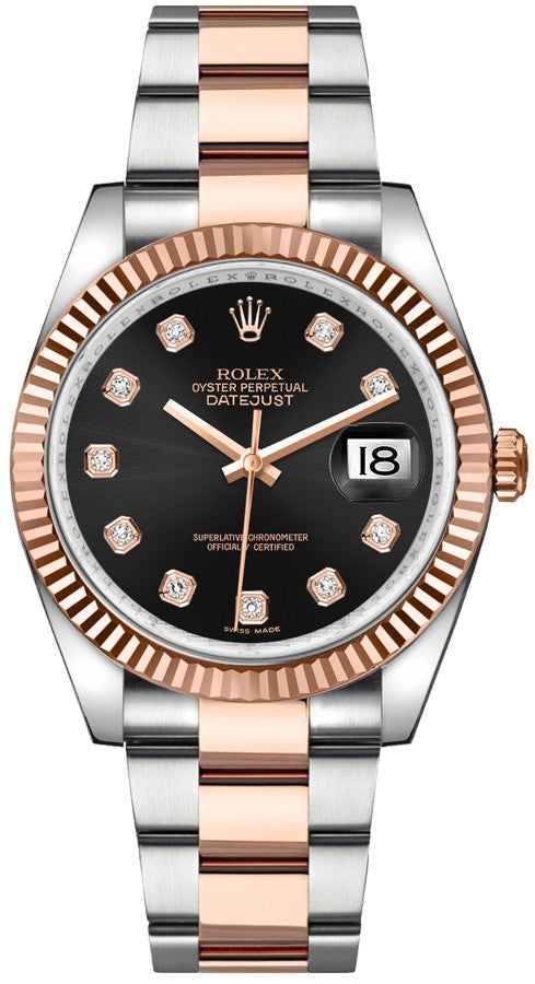 Rolex Datejust 36 Solid Gold Fluted Bezel Watch 116231-0071