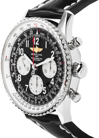 Breitling Navitimer 01 43 Chronograph Black Dial Men's Watch AB012012/BB02-744P