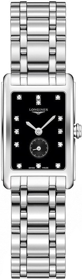 Longines DolceVita Diamond Black Dial Women's Watch L5.255.4.57.6