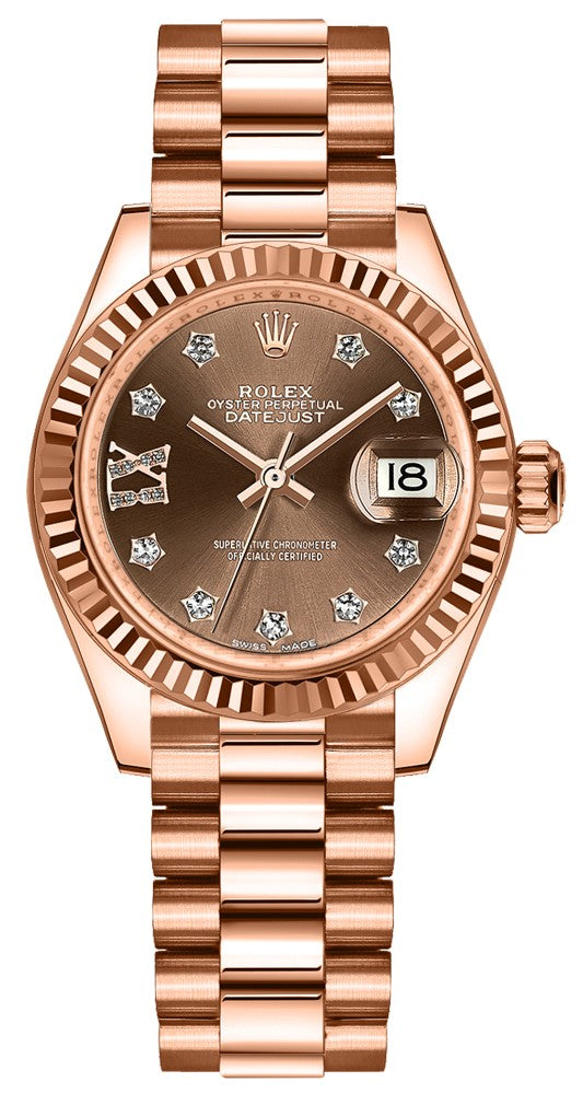 Rolex Lady-Datejust 28 President Bracelet Women's Watch 279175-0002