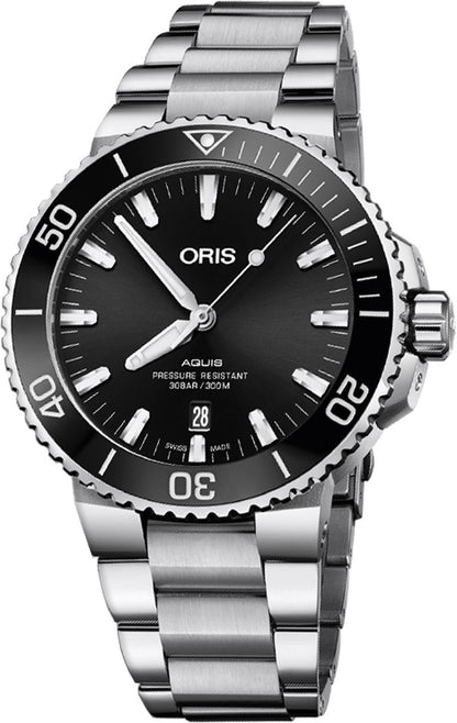 Oris Aquis Date Black Dial Men's Watch 73377304134MB