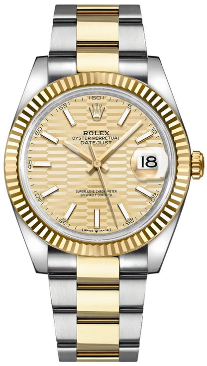 Rolex Datejust 41 Oystersteel & 18k Yellow Gold Men's Watch 126333-0021