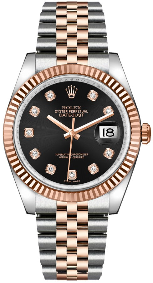 Rolex Datejust 36 Black Diamond Dial Watch 116231-0056