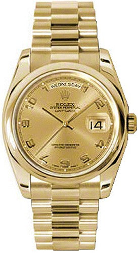 Rolex Day-Date 36 Gold Automatic Watch 118208