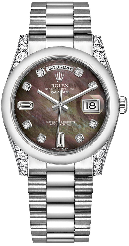 Rolex Day-Date 36 Platinum Watch 118296