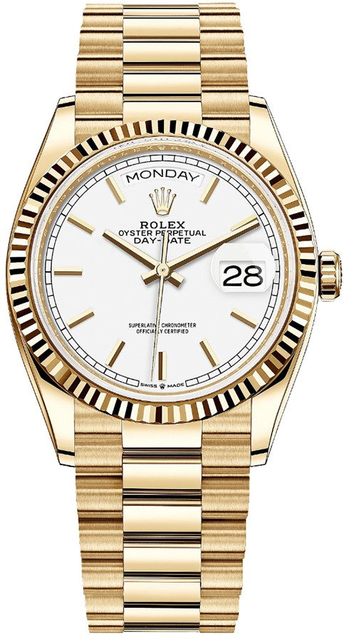 Rolex Day-Date 36 18k Yellow Gold Unisex Watch 128238-0081