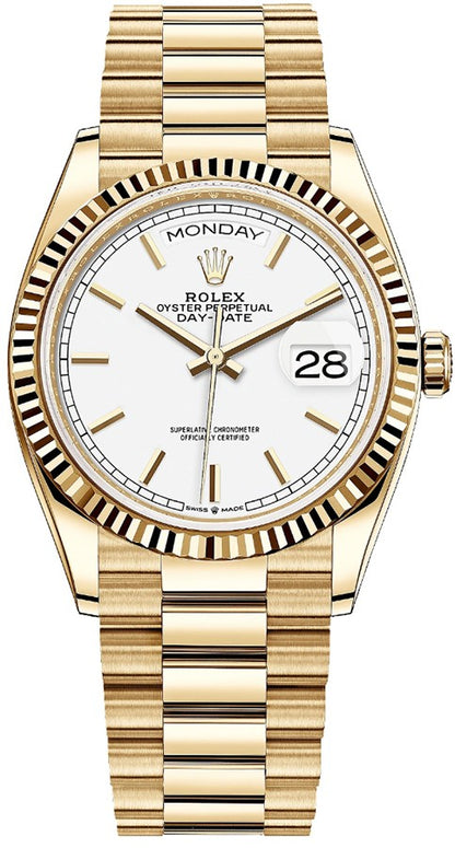 Rolex Day-Date 36 18k Yellow Gold Unisex Watch 128238-0081