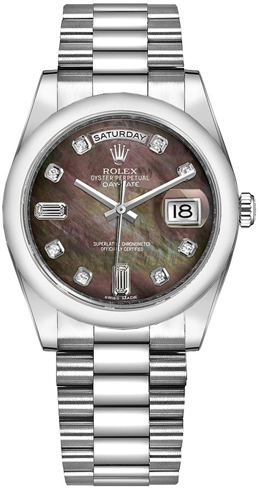 Rolex Day-Date 36 President Bracelet Platinum Watch 118206-0043