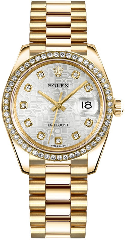 Rolex Datejust 31 Automatic Solid Gold Ladies Watch 178288-0028