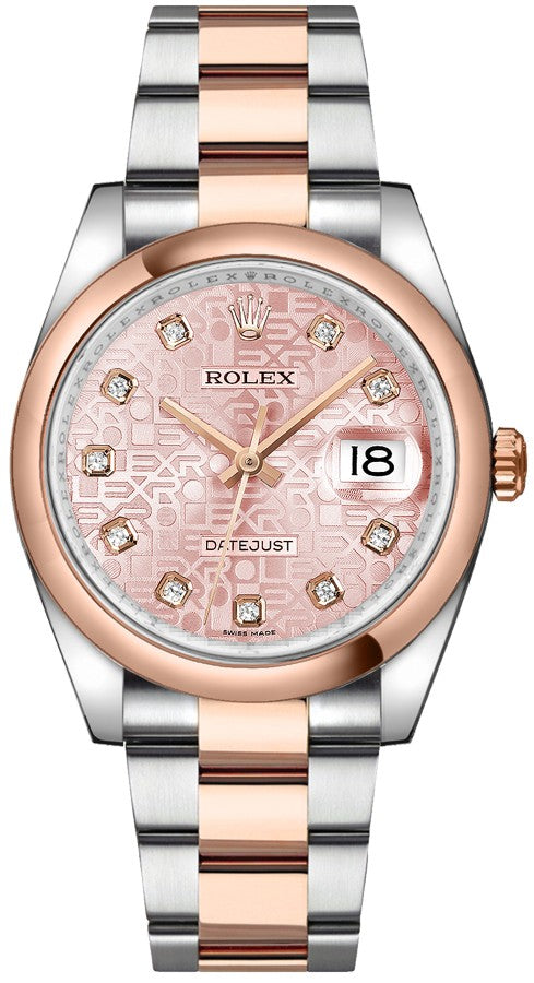 Rolex Datejust 36 Pink Diamond Jubilee Watch 116201-0078