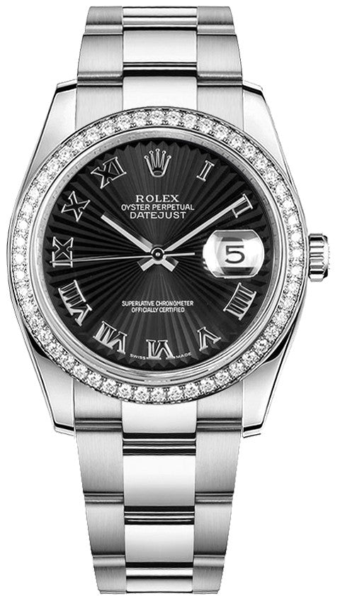 Rolex Datejust 36 Stainless Steel & White Gold Watch 116244