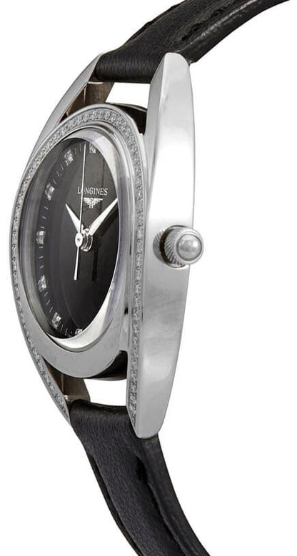 Longines Equestrian Collection Diamond Black Dial Women's Watch L6.136.0.57.0