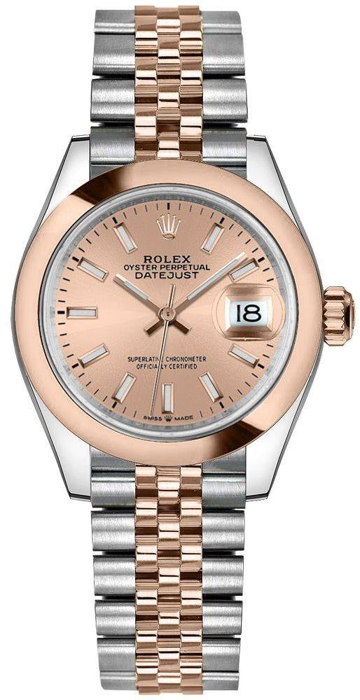 Rolex Datejust 31 18k Everose Gold Domed Bezel Women's Watch 278241-0010