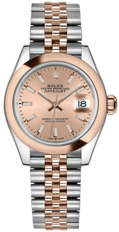 Rolex Datejust 31 18k Everose Gold Domed Bezel Women's Watch 278241-0010