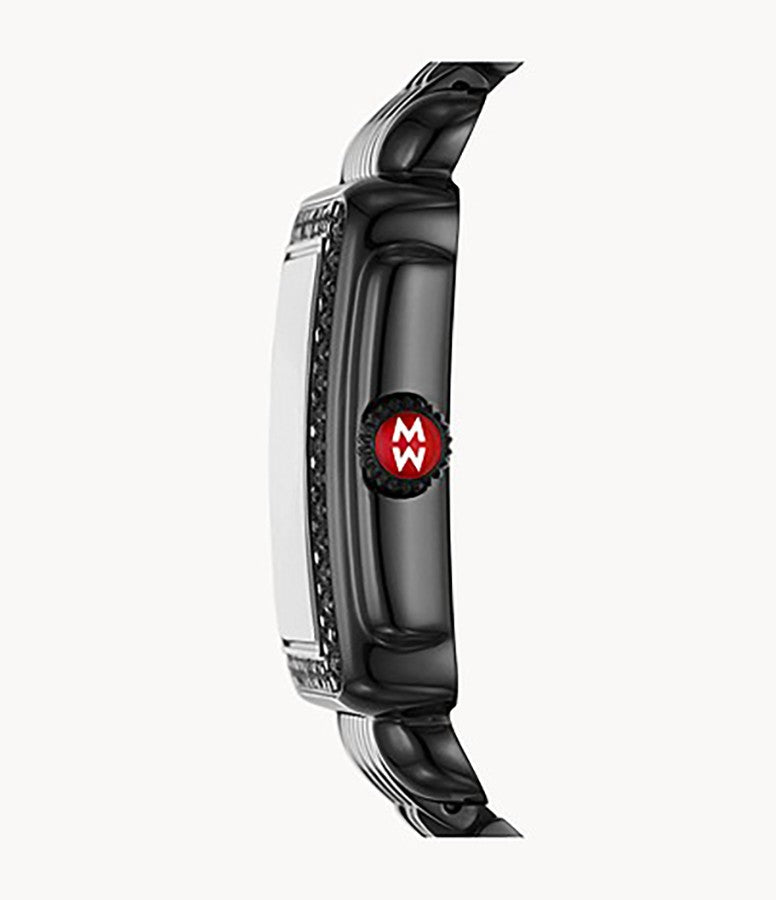 Michele Deco Mid Noir Black Stainless Steel Women's Watch MWW06V000127