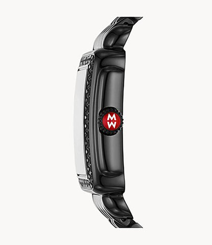 Michele Deco Mid Noir Black Stainless Steel Women's Watch MWW06V000127