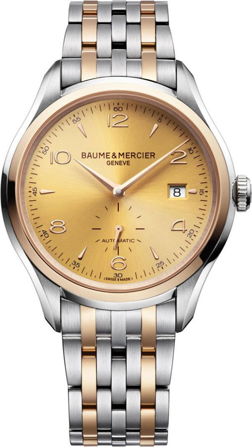 Baume & Mercier Clifton Gold Dial Men's Watch 10352