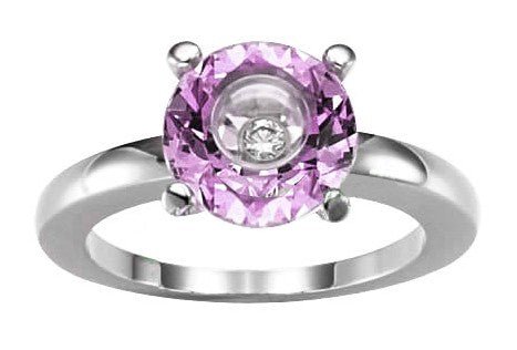 Pink Gemstone & Diamond Chopard Ring 826232