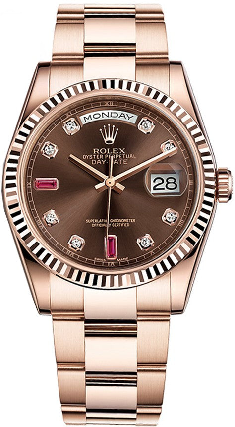 Rolex Day-Date 36 Oyster Bracelet Gold Watch 118235-0096