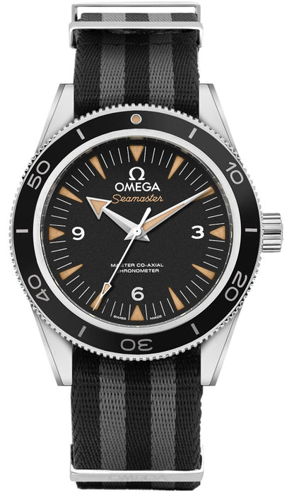 Omega Seamaster Black Dial Nato Strap Men's Watch 233.30.41.21.01.001