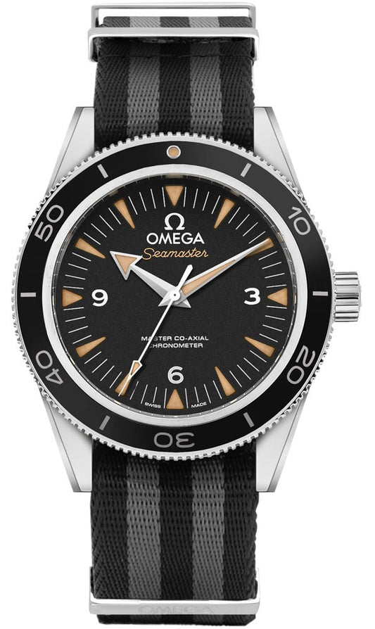 Omega Seamaster Black Dial Nato Strap Men's Watch 233.30.41.21.01.001