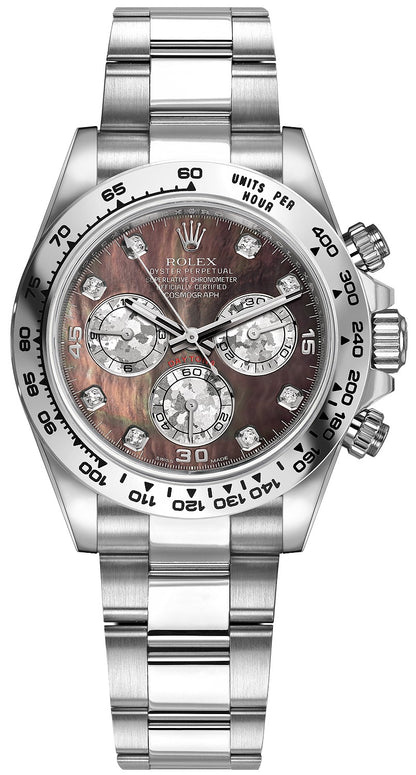Rolex Cosmograph Daytona Black Mother of Pearl Dial Men's Watch 116509-0044