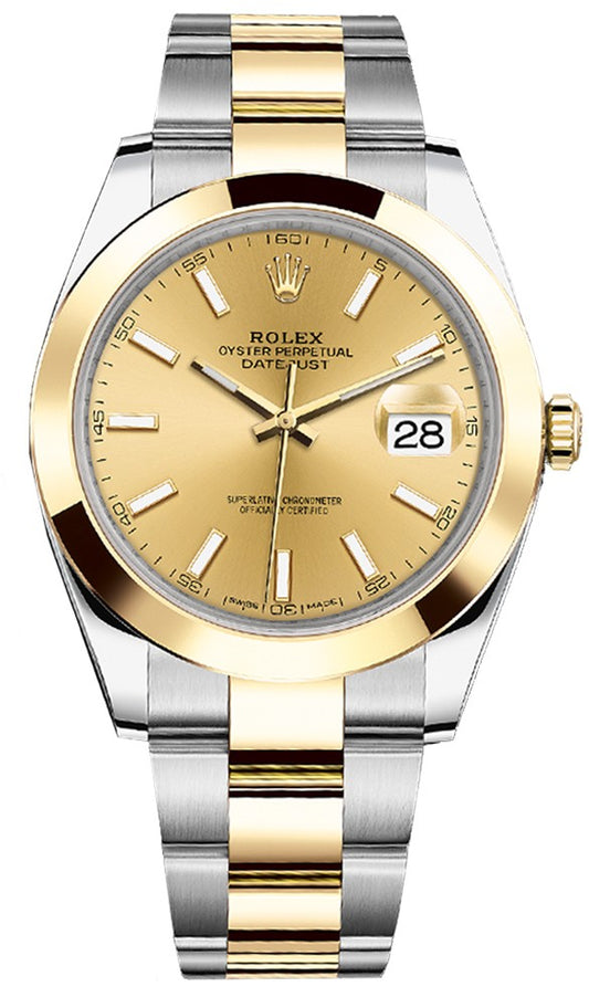 Rolex Datejust 41 Steel & Gold Men's Watch 126303-0009