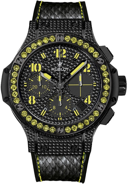 Hublot Big Bang Black Fluo Diamond Black Dial Women's Watch 341.SV.9090.PR.0911
