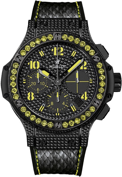 Hublot Big Bang Black Fluo Diamond Black Dial Women's Watch 341.SV.9090.PR.0911