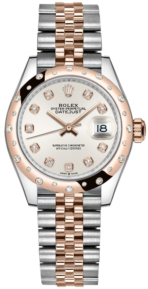 Rolex Datejust 31 Silver Dial Diamonds Women's Watch 278341RBR-0016