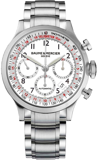Baume & Mercier Capeland White Dial Men's Watch 10061