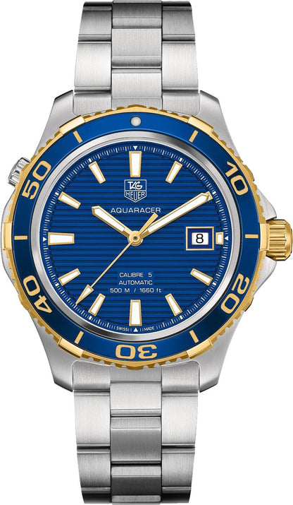 Tag Heuer Aquaracer Calibre 5 500M Blue Dial Men's Luxury Watch WAK2120.BB0835