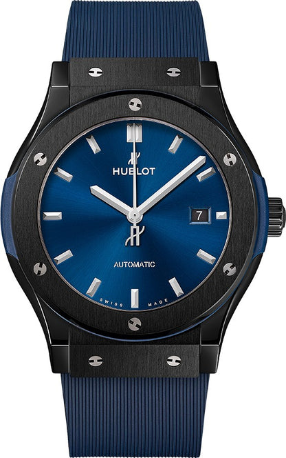 Hublot Classic Fusion 42mm Black Ceramic Men's Watch 542.CM.7170.RX