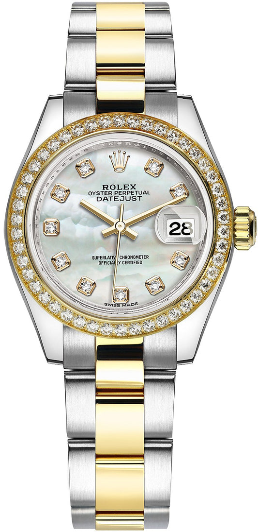 Rolex Lady-Datejust 28 Mother of Pearl Women's Watch 279383RBR-0020
