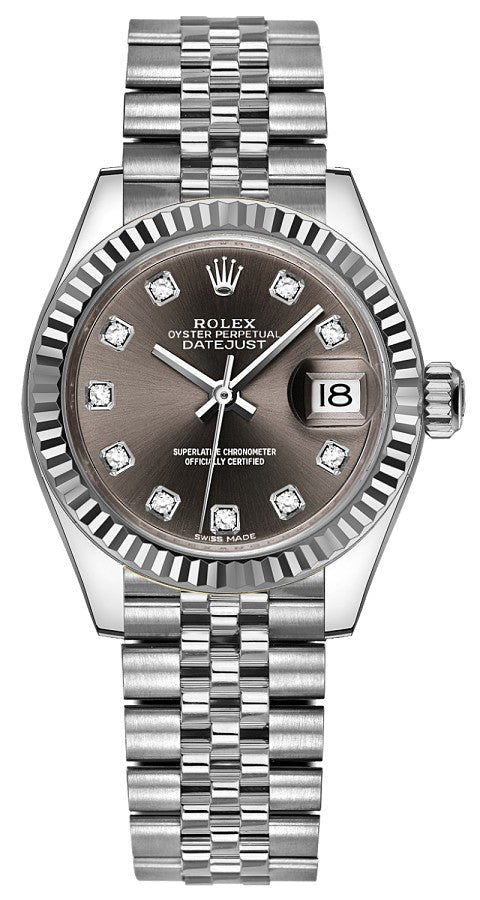 Rolex Lady-Datejust 28 Stainless Steel Women's Watch 279174-0015
