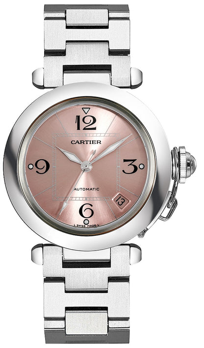 Cartier Pasha Pink Dial Luxury Women's Watch W31075M7