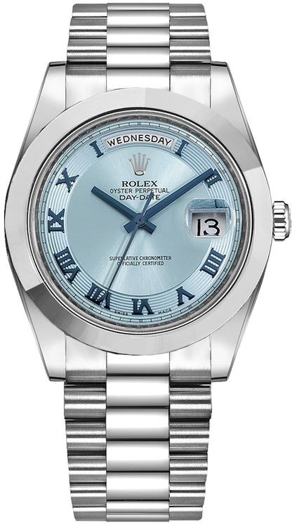 Rolex Day-Date 41 Luxury Men's Platinum Watch 218206-0043