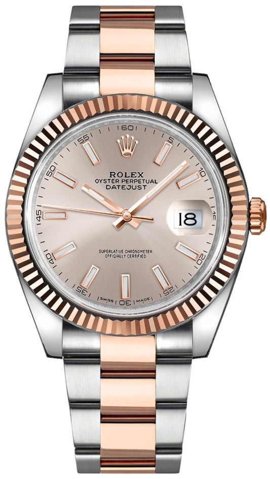 Rolex Datejust 41 Rose Gold & Steel Watch 126331-0009