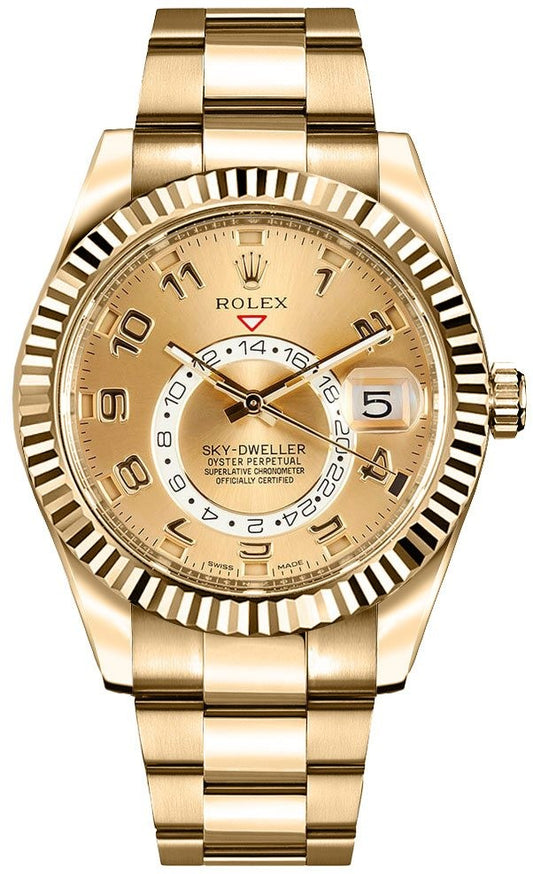 Rolex Sky-Dweller Men's Gold Watch 326938-0002
