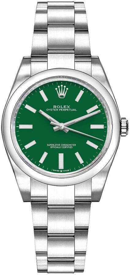 Rolex Oyster Perpetual 31 Green Dial Women's Watch 277200-0006
