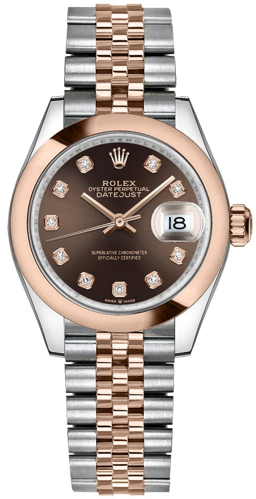 Rolex Datejust 31 Chocolate Diamond Dial Women's Watch 278241-0028