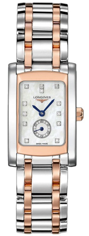 Longines DolceVita White Pearl & Diamond Ladies Watch L5.155.5.88.7