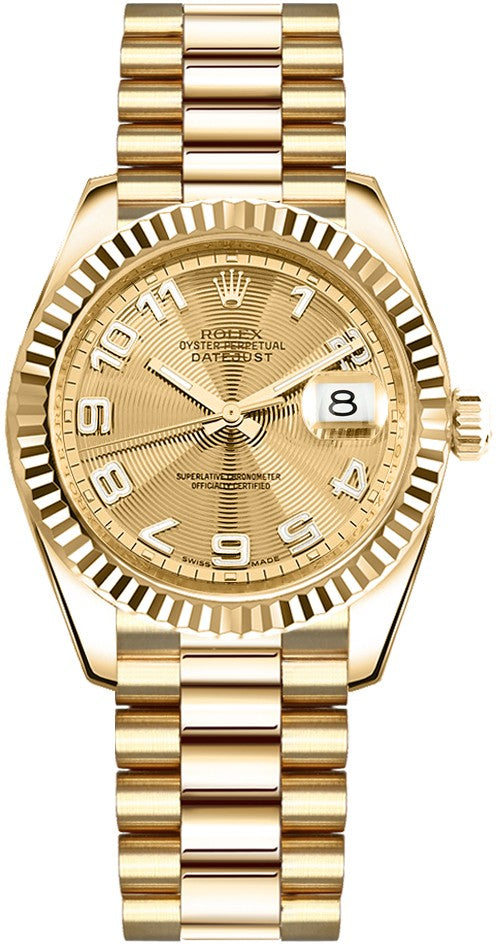 Rolex Datejust 31 Women's Automatic Gold Watch 178278